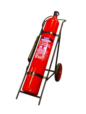45kg CO2 mobile wheeled fire extinguisher